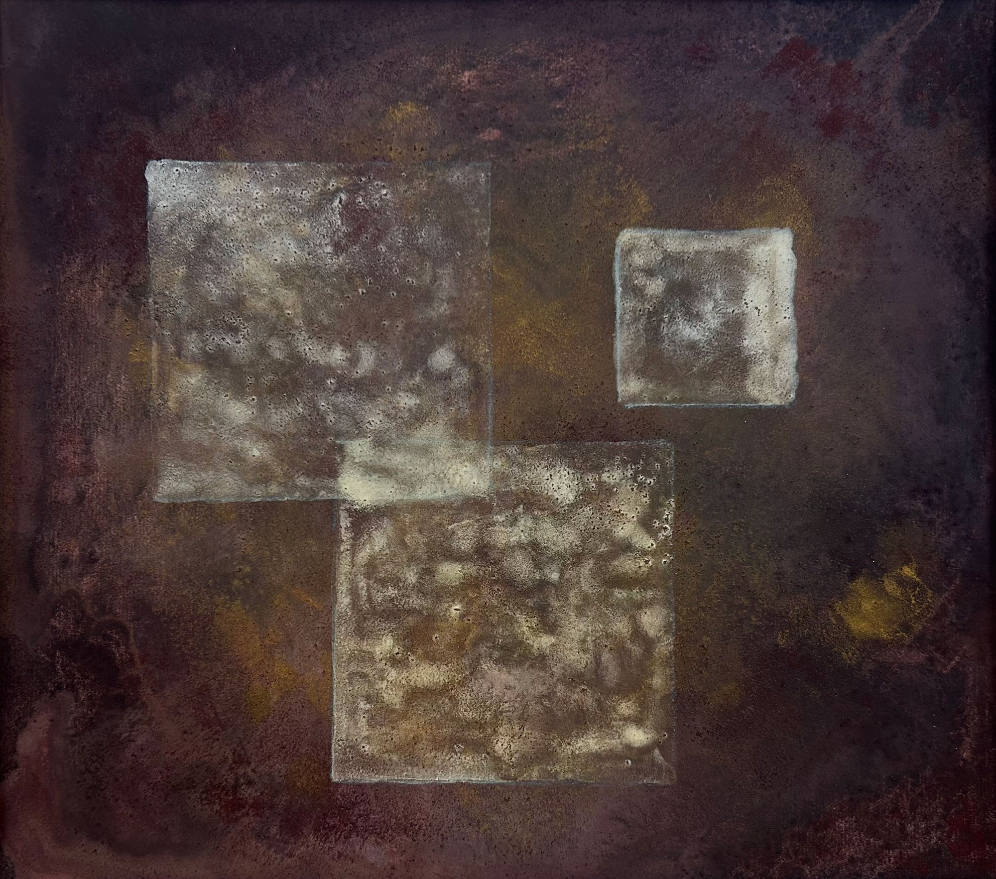 Untitled No.11, 2025 / contemporary abstract painting with mineral pigments on washi