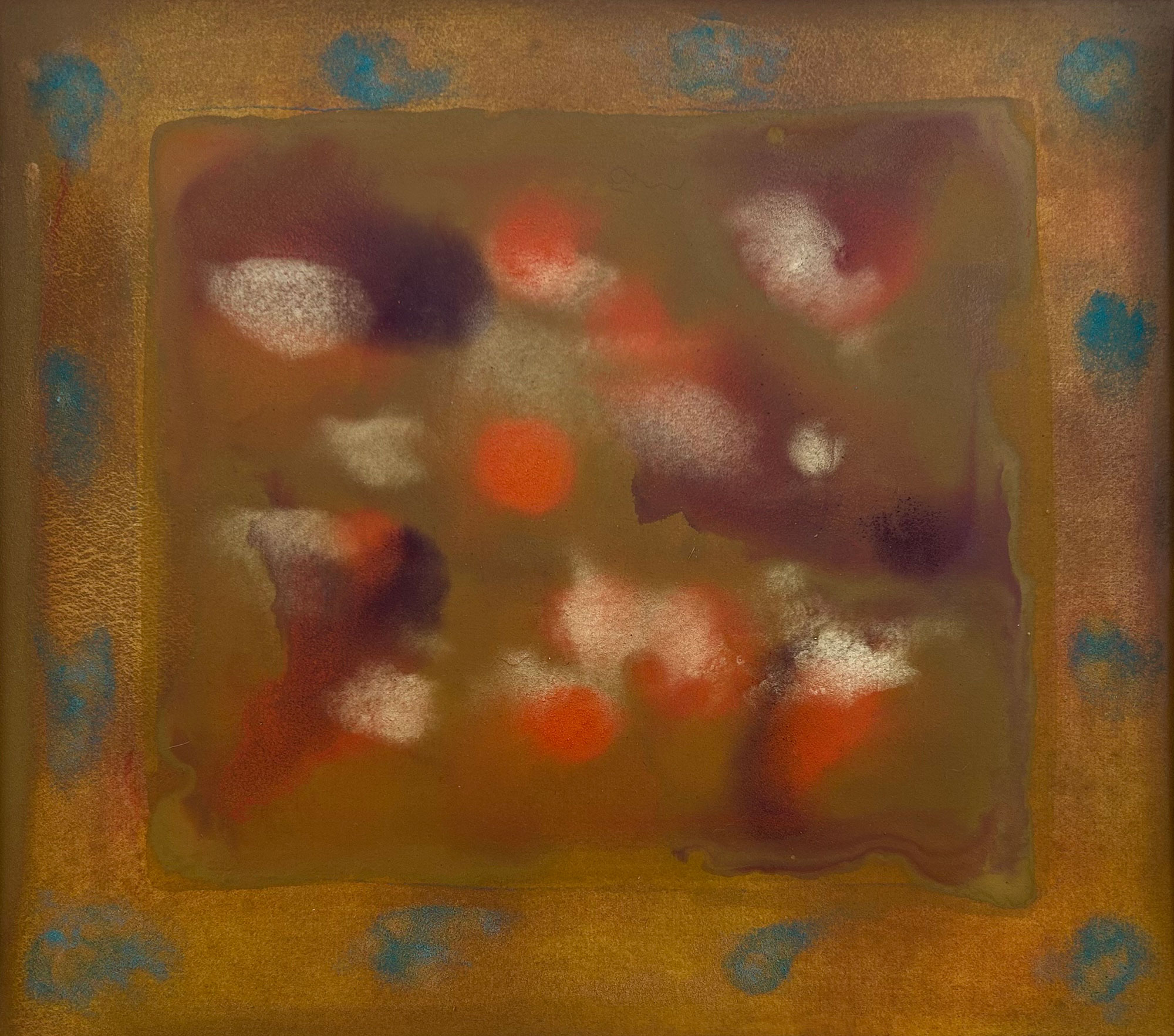 Untitled No.12, 2025 / contemporary abstract painting with mineral pigments on washi