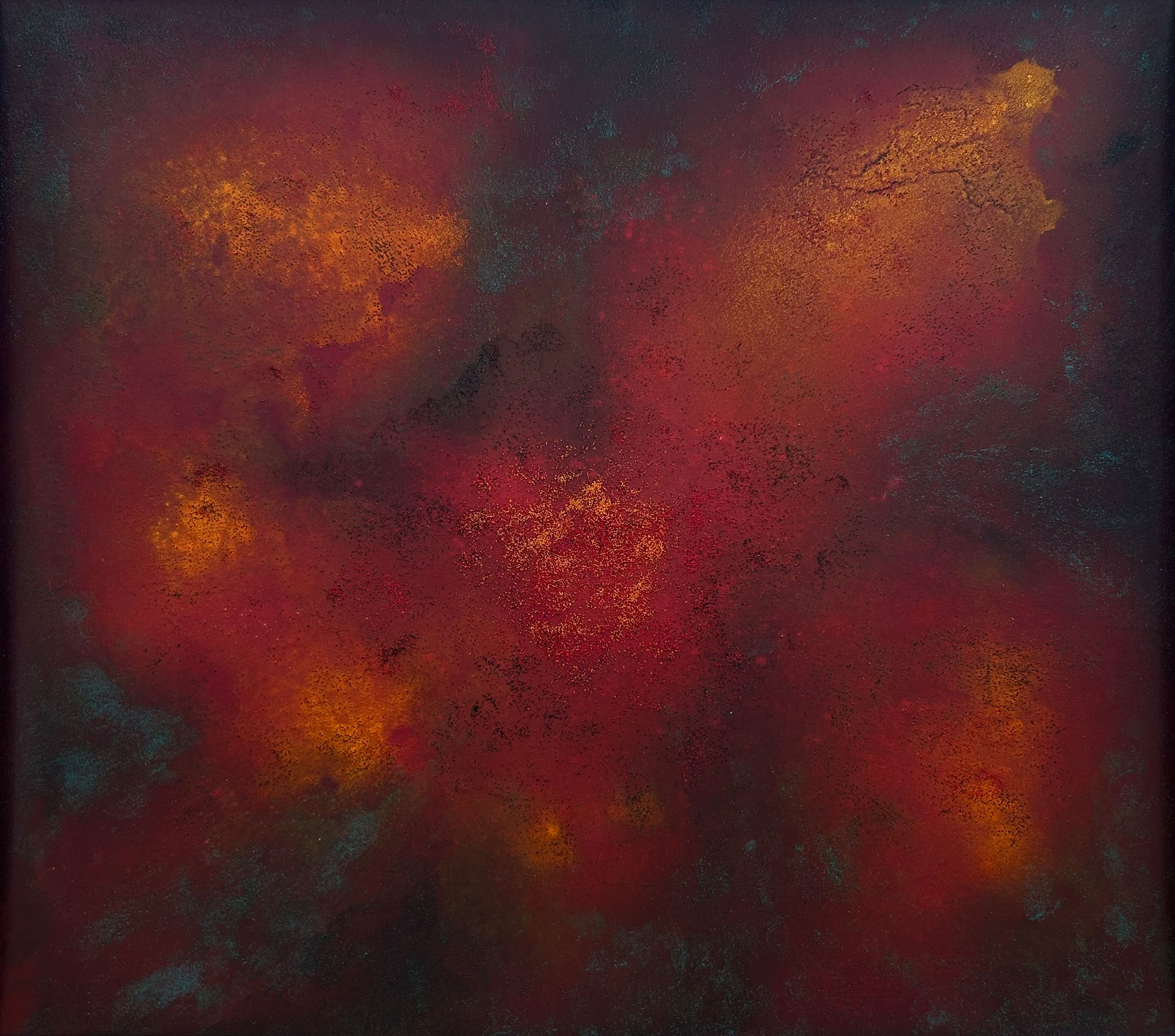 Untitled No.20, 2025 / contemporary abstract painting with mineral pigments on washi