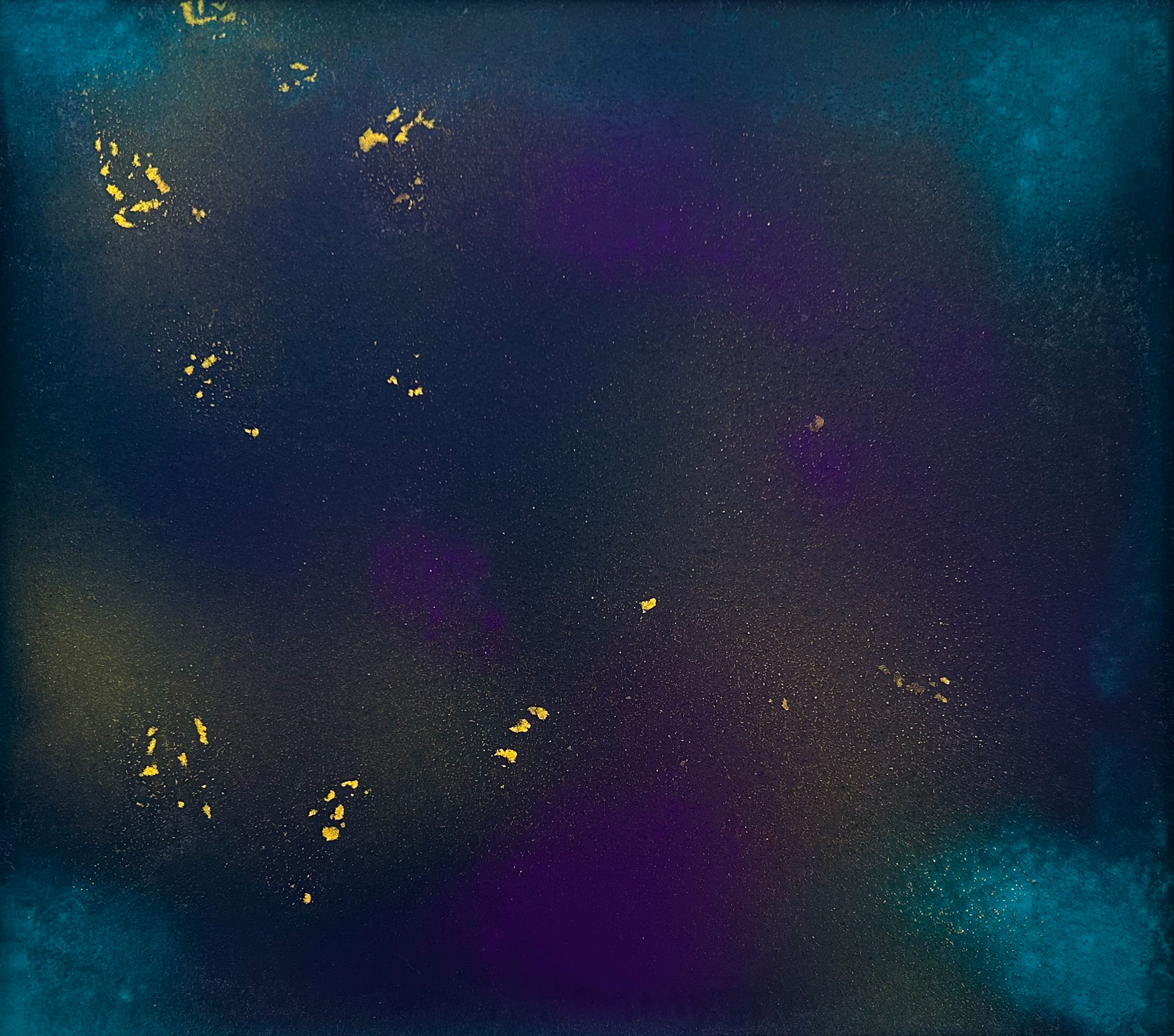 Untitled No.24, 2025 / contemporary abstract painting with mineral pigments on washi