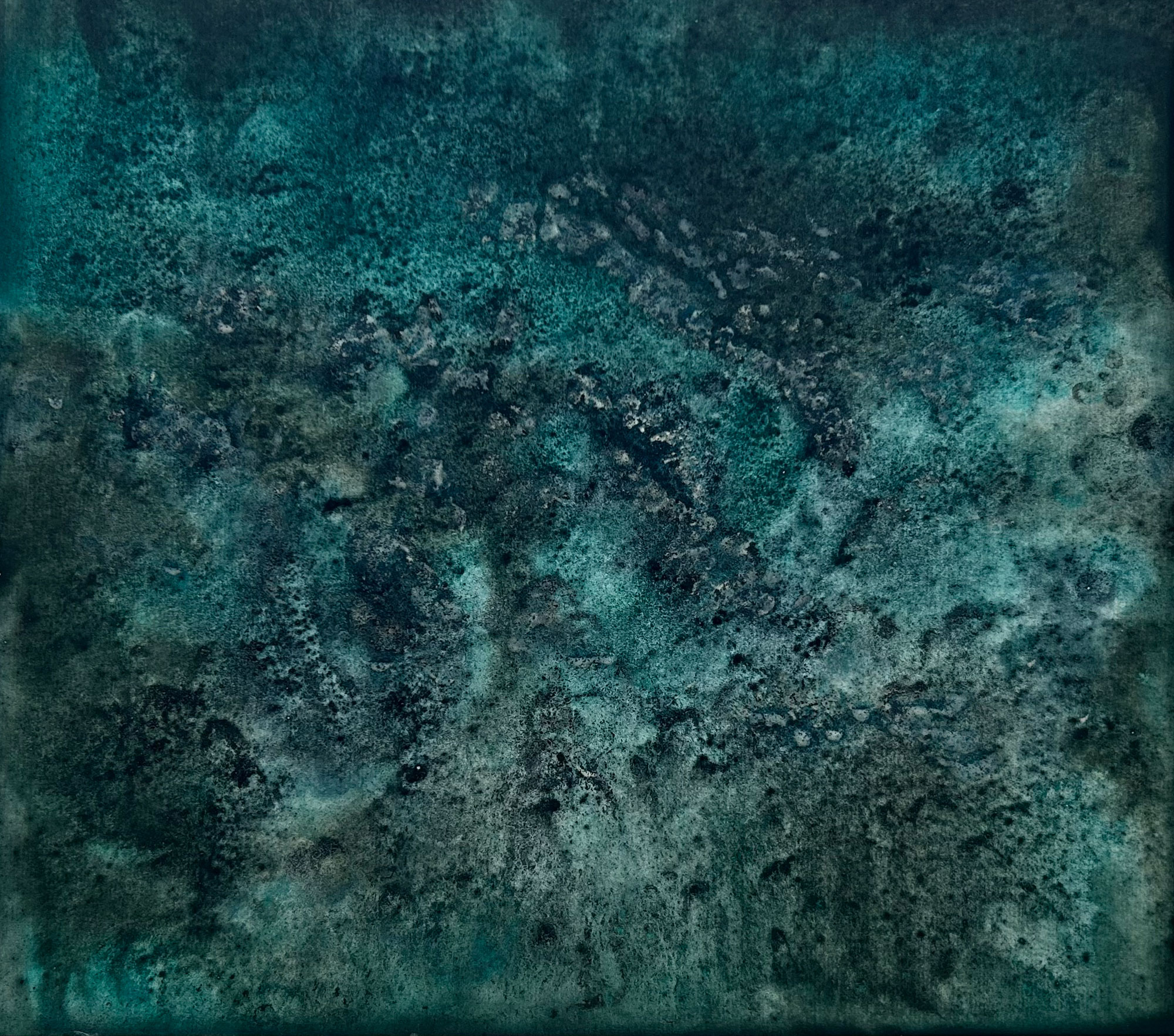 Untitled No.3, 2025 / contemporary abstract painting with mineral pigments on washi