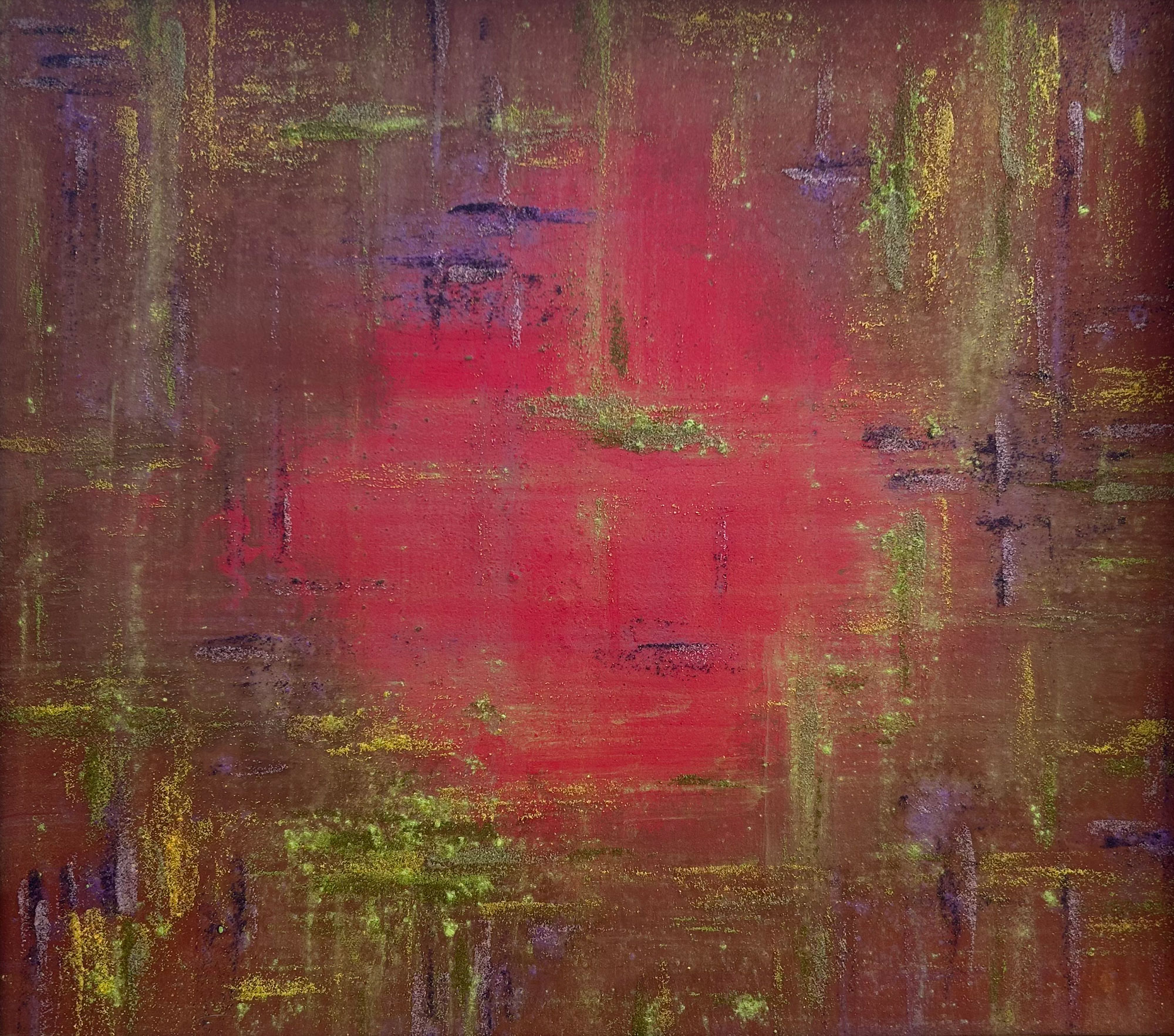 Untitled No.35, 2026 / contemporary abstract painting with mineral pigments on washi