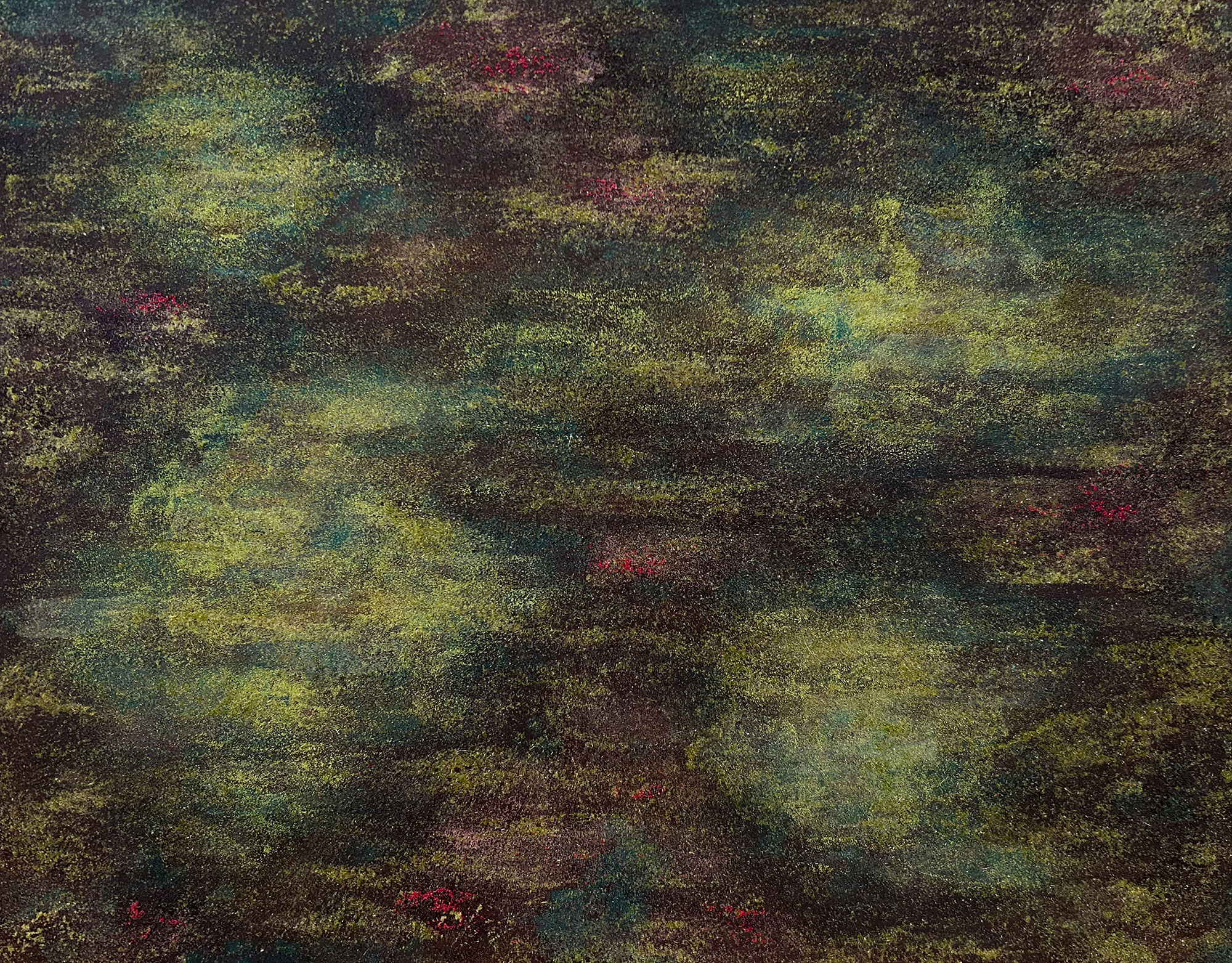 Untitled No.39, 2026 / contemporary abstract painting with mineral pigments on washi