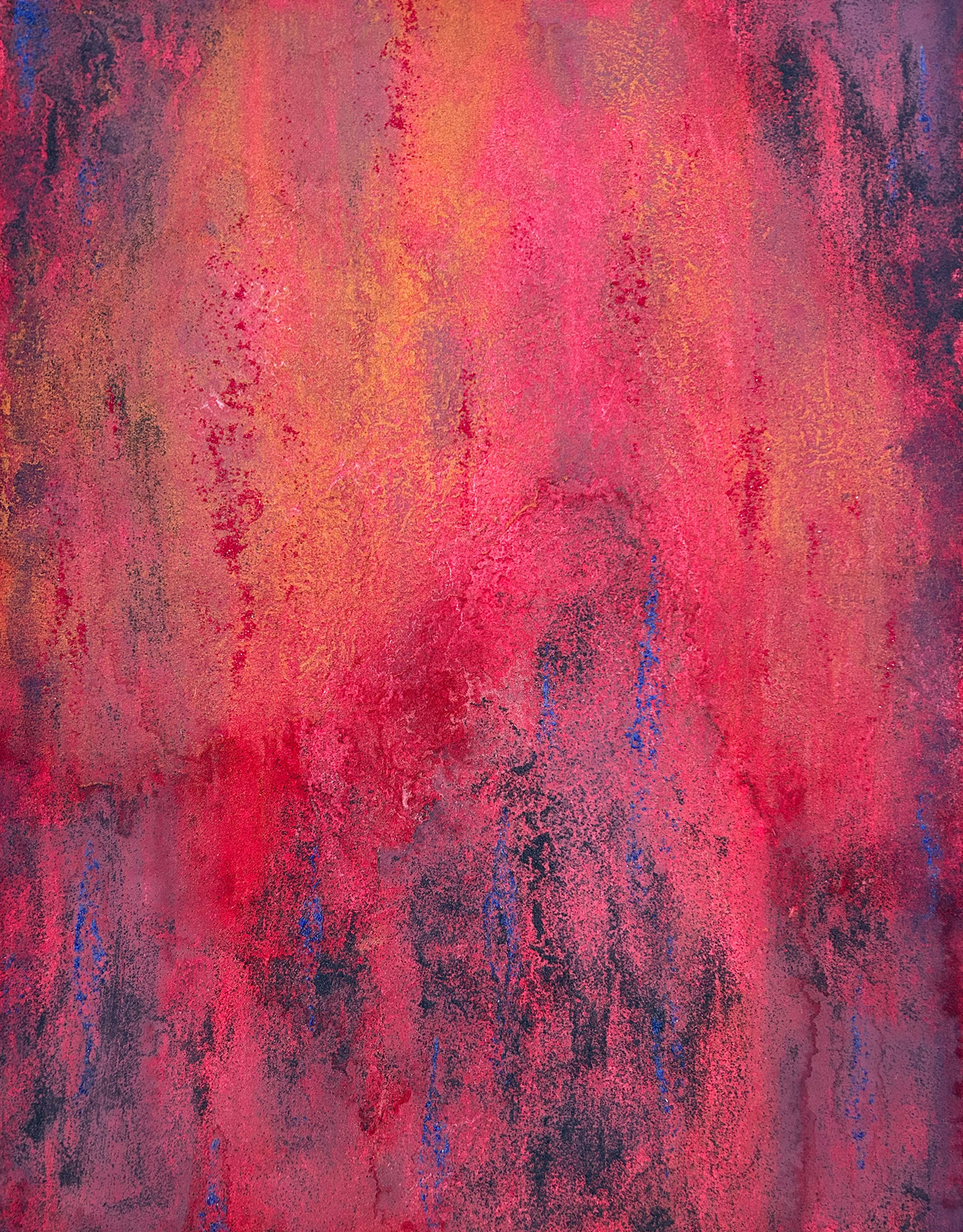 Untitled No.40, 2026 / contemporary abstract painting with mineral pigments on washi