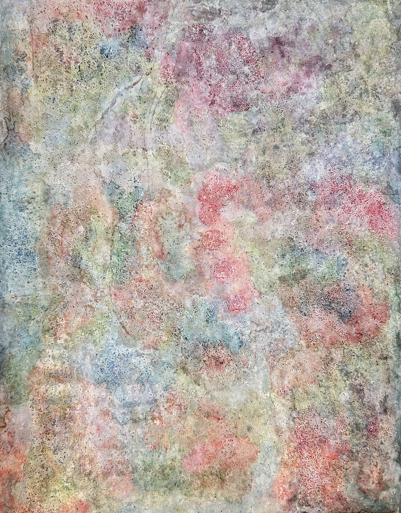 Untitled No.41, 2026 / contemporary abstract painting with mineral pigments on washi