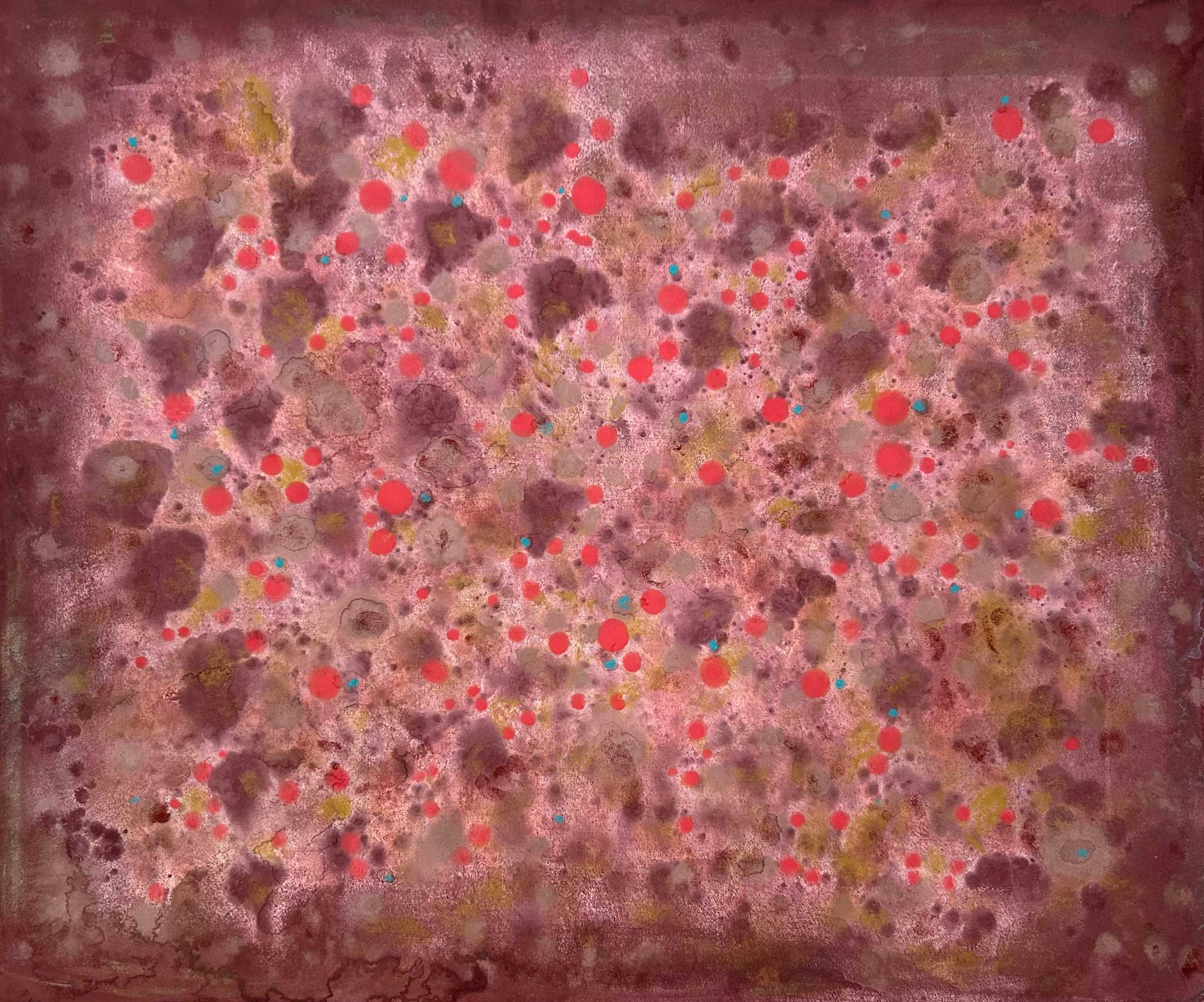 Untitled No.46, 2026 / contemporary abstract painting with mineral pigments on washi