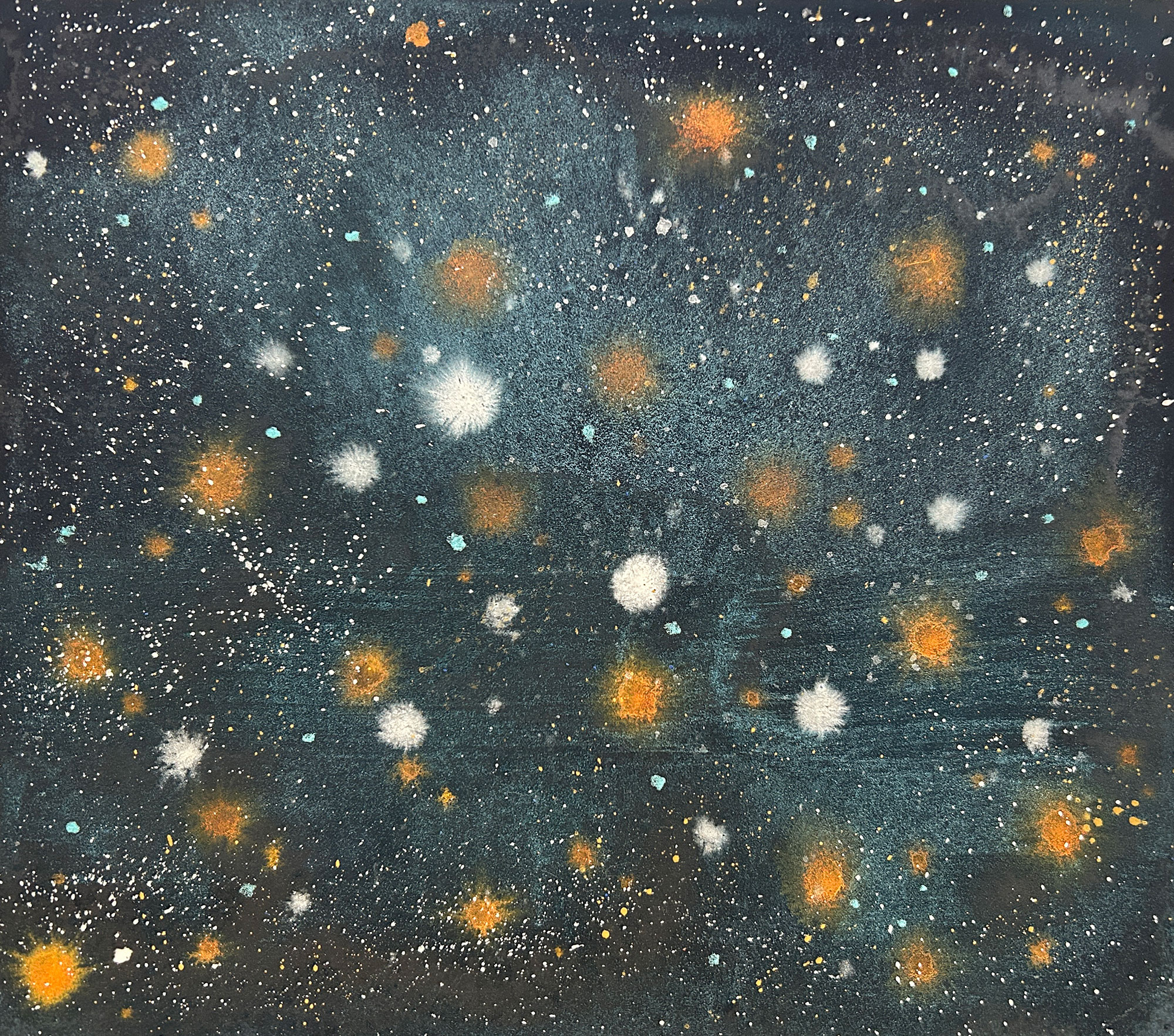 KIOKU #70, 2026 / contemporary abstract painting with mineral pigments on washi