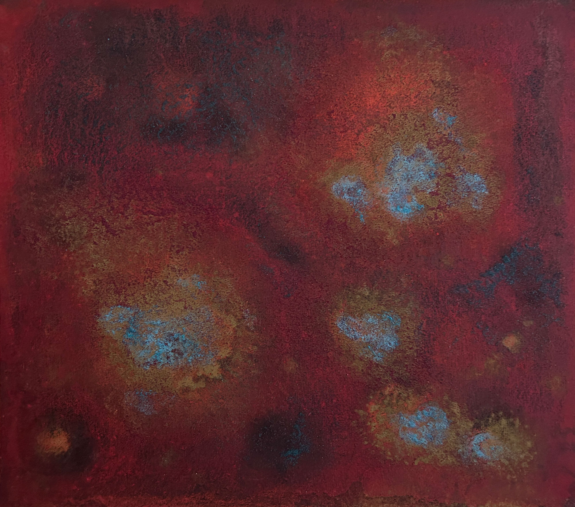 IRO #73, 2026 / contemporary abstract painting with mineral pigments on washi